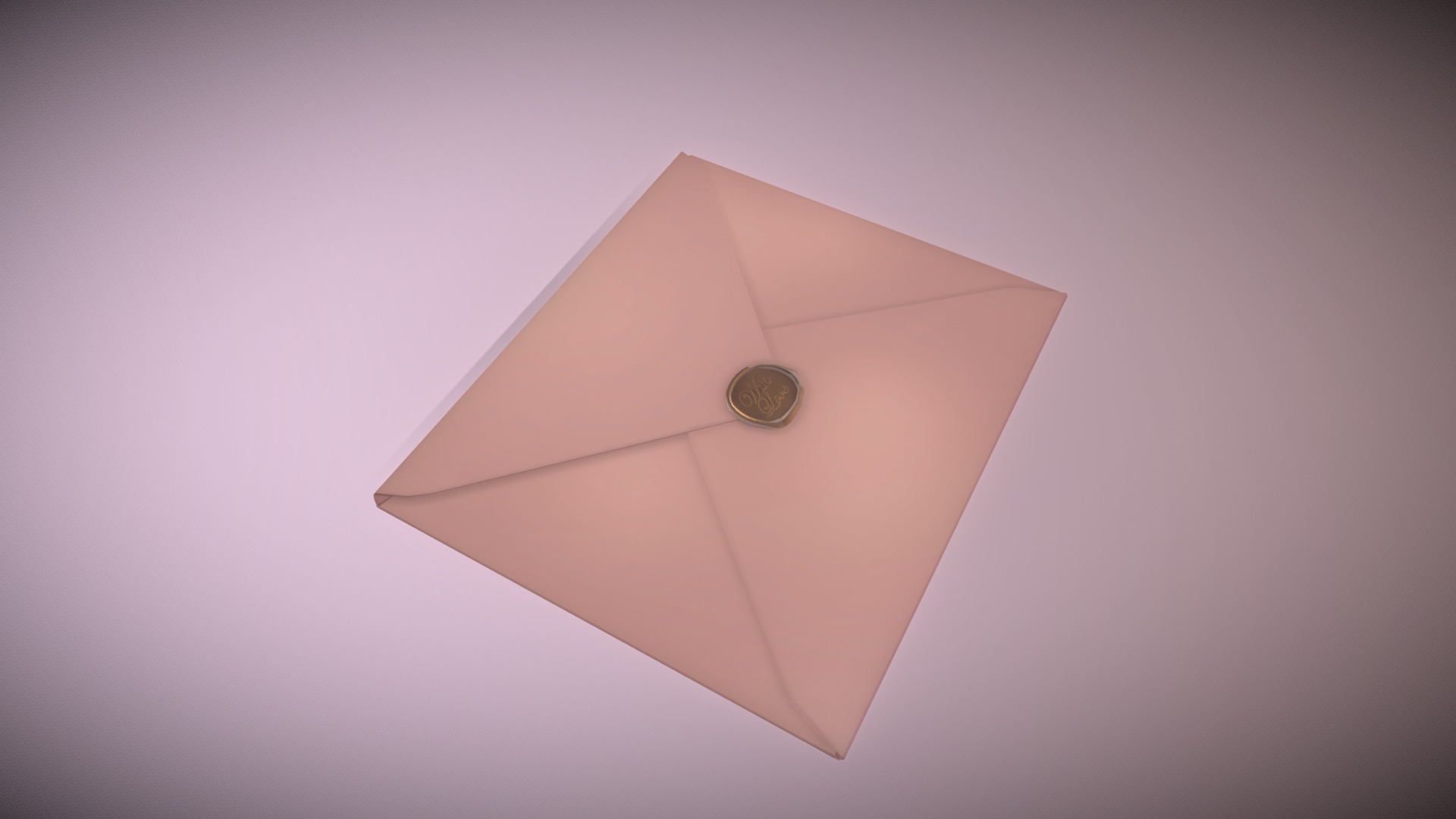 3D model Envelope - This is a 3D model of the Envelope. The 3D model is about a paper with a hole in it.
