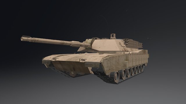 M1 Abrams (0.90a) 3D Model