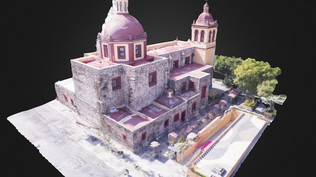 Iglesia El Pueblito, Corregidora. Qro, México. 3D Model