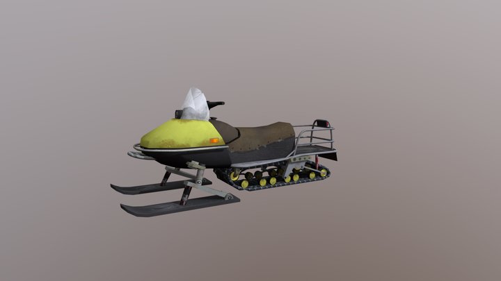 SnowMobile 3D Model