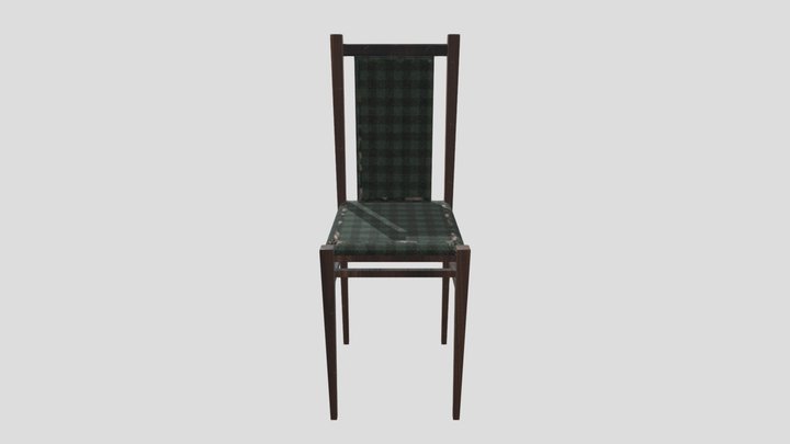 Chair USSR Low Poly 3D Model