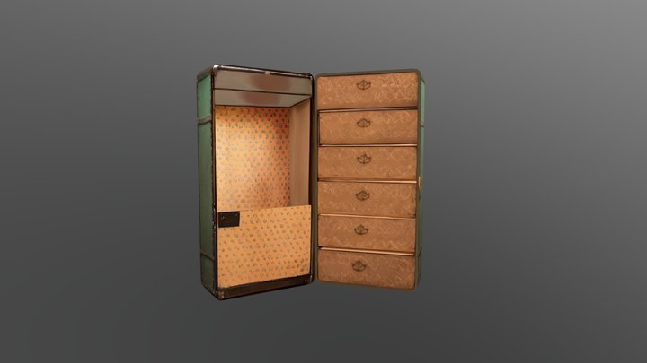 Steamer Trunk 3D Model