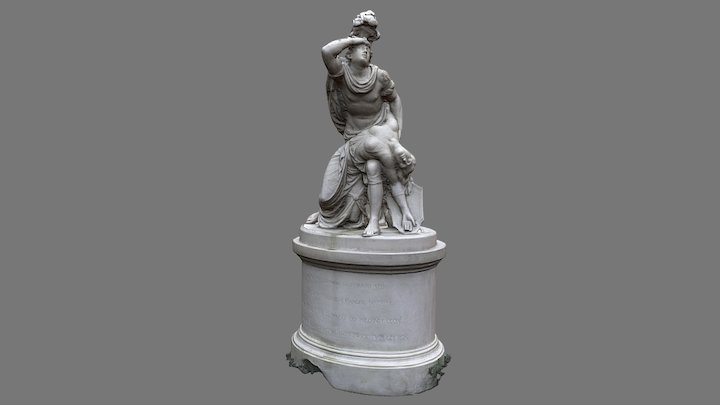 Tankred & Klorynda in Warsaw royal garden 3D Model