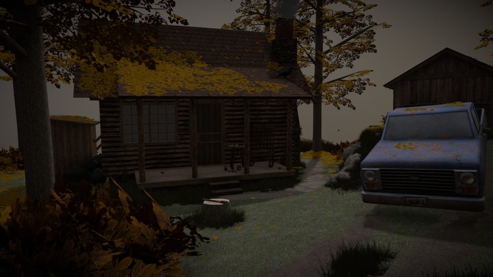 DAE Diorama - Forest Loner 3D Model