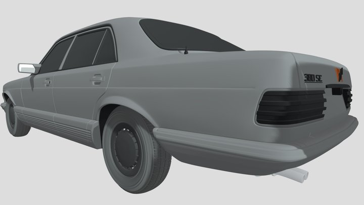 1979 M S-CLASS 380-SE (V12 GAS) (UK) 3D Model