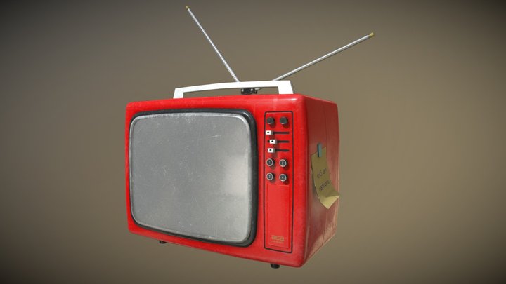Vintage TV (ASA mini TV 3372) 3D Model