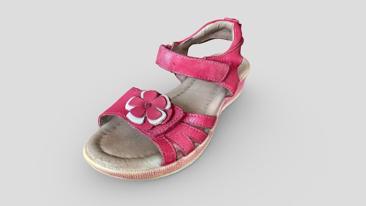 Girls Pink Sandal - Airflex Ultraflex 3D scan 3D Model