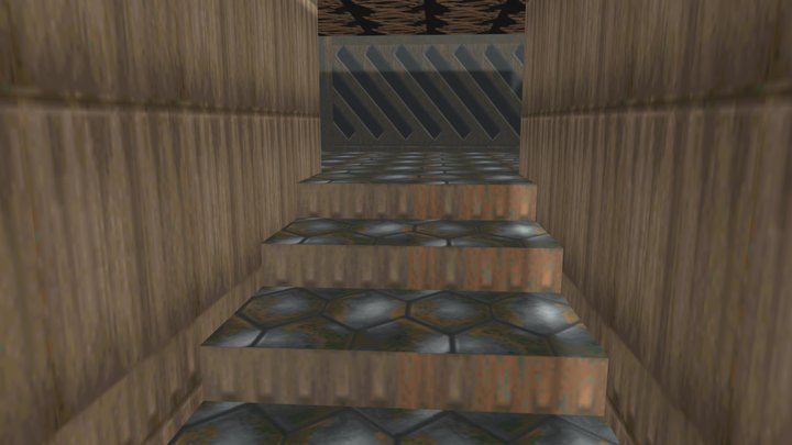 Doom Classic Level 1 E1m9 FBX 3D Model