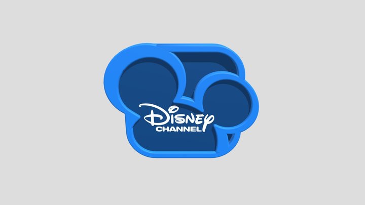 Disney Channel Logo (2010-2014) 3D Model