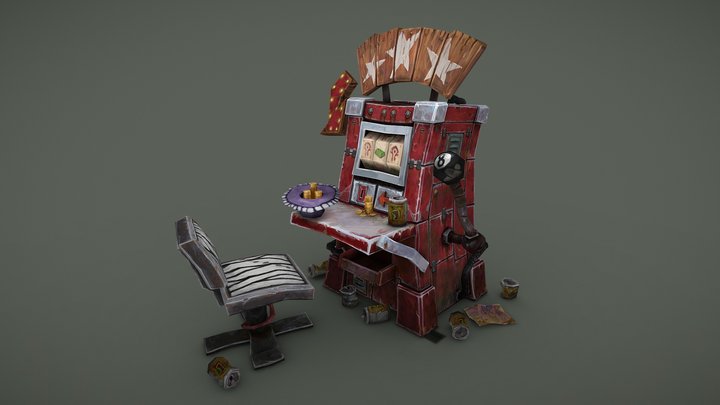 Goblin Slot Machine 3D Model