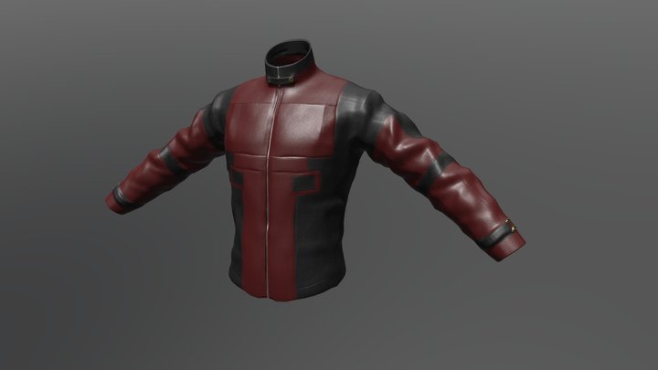 DeadPool Jacket 3D Model