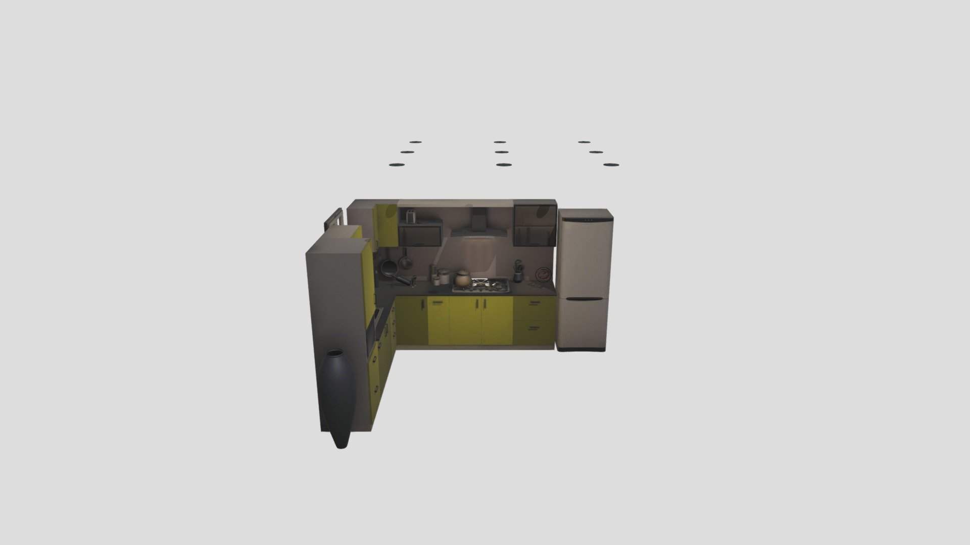 L-shaped_contemporary_modular_kitchen - 3D model by danielvasquez82 ...