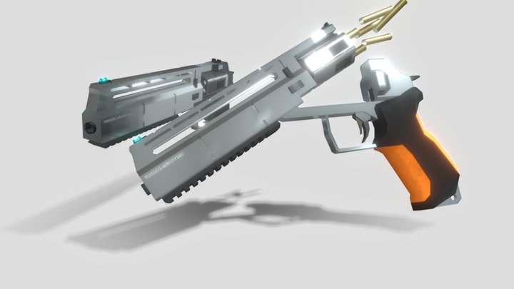 XAR Revolver 3D Model