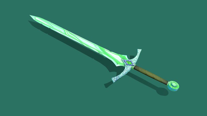 Sword dancing with the Wind 3D Model