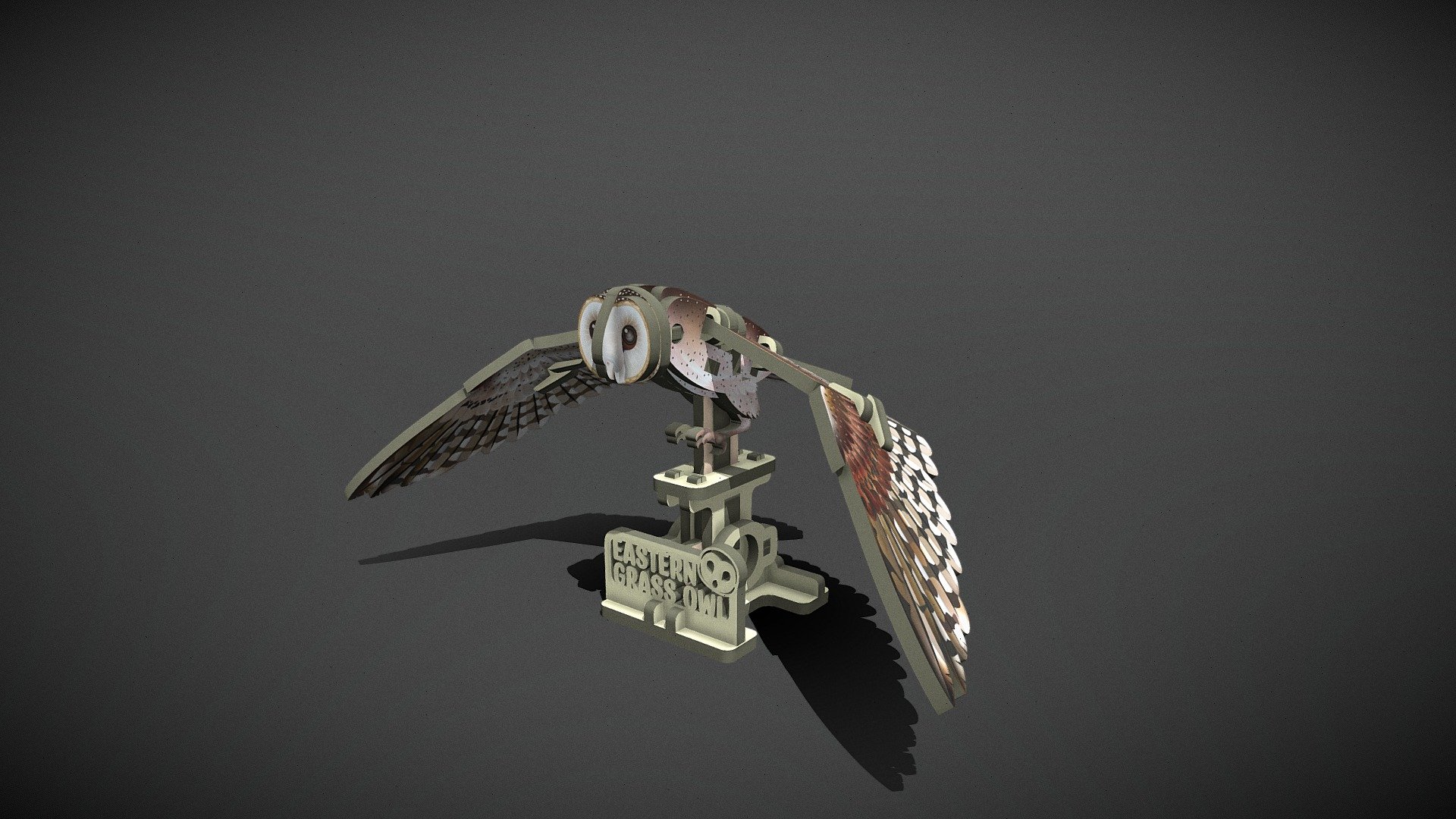 [MC-022] Eastern Grass Owl — Sketchfab embed 3D viewer