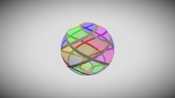 Stained glass window 3D Model