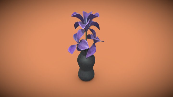 Flower in vase | PBR Model 3D Model