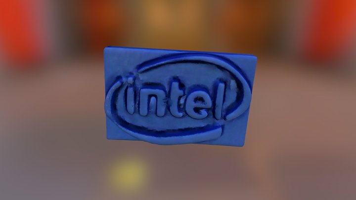 Intel Logo 3D Model