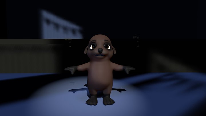 Sea lion Zootopia style 3D Model