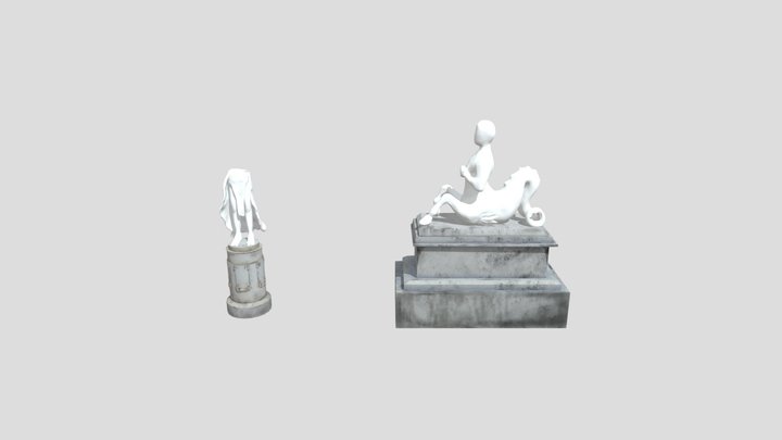 Faerie Garden, Statues (WIP) 3D Model