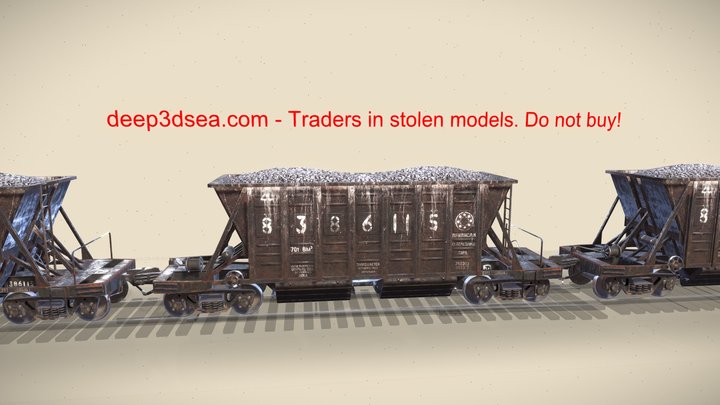 Railway Hopper Vr 3 3D Model