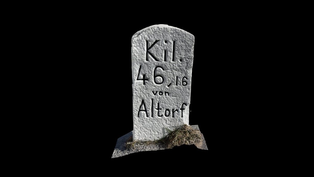 Milestone Oberalppass Km 46,16 von Altdorf - Km…