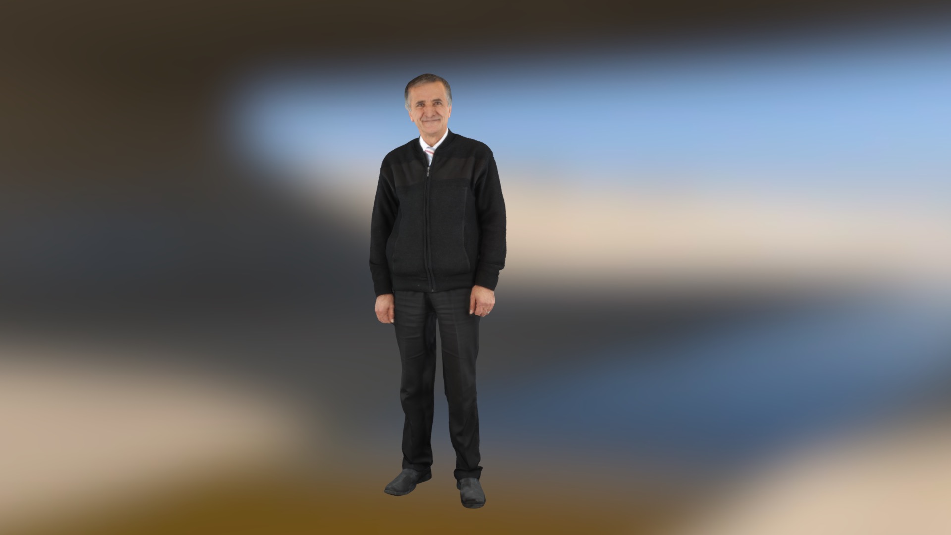 3D model Mr Standing - This is a 3D model of the Mr Standing. The 3D model is about a man in a suit.