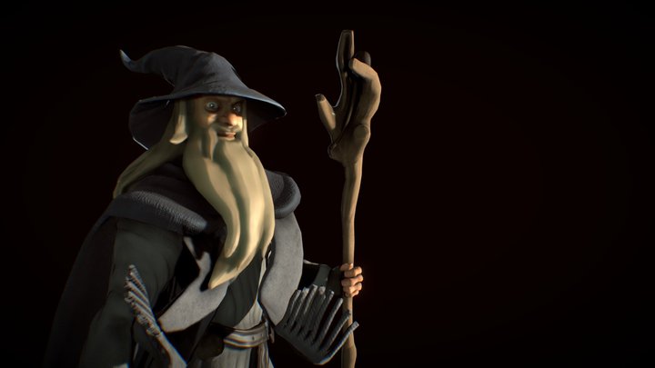 Gandalf the grey 3D Model