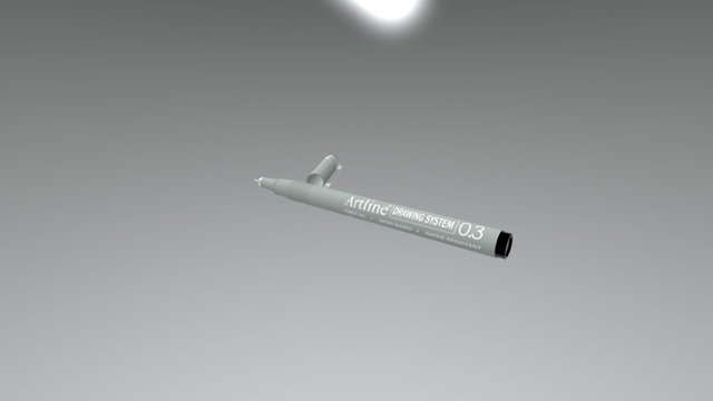 Artline Pen Modelling 3D Model