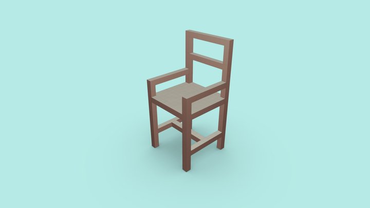 634230009 Chair Model Extrude 3D Model