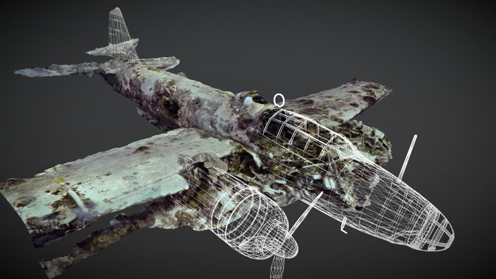 Betty Bomber - Truk Lagoon 3D Model
