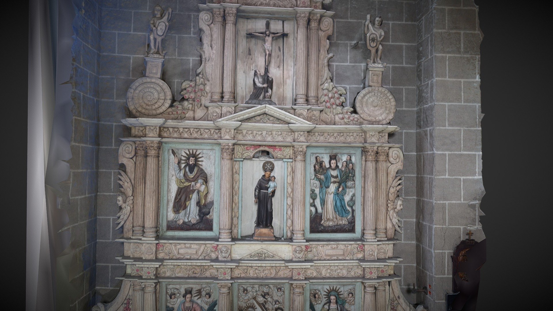 Our lady of Candelaria Parish Left retrablo