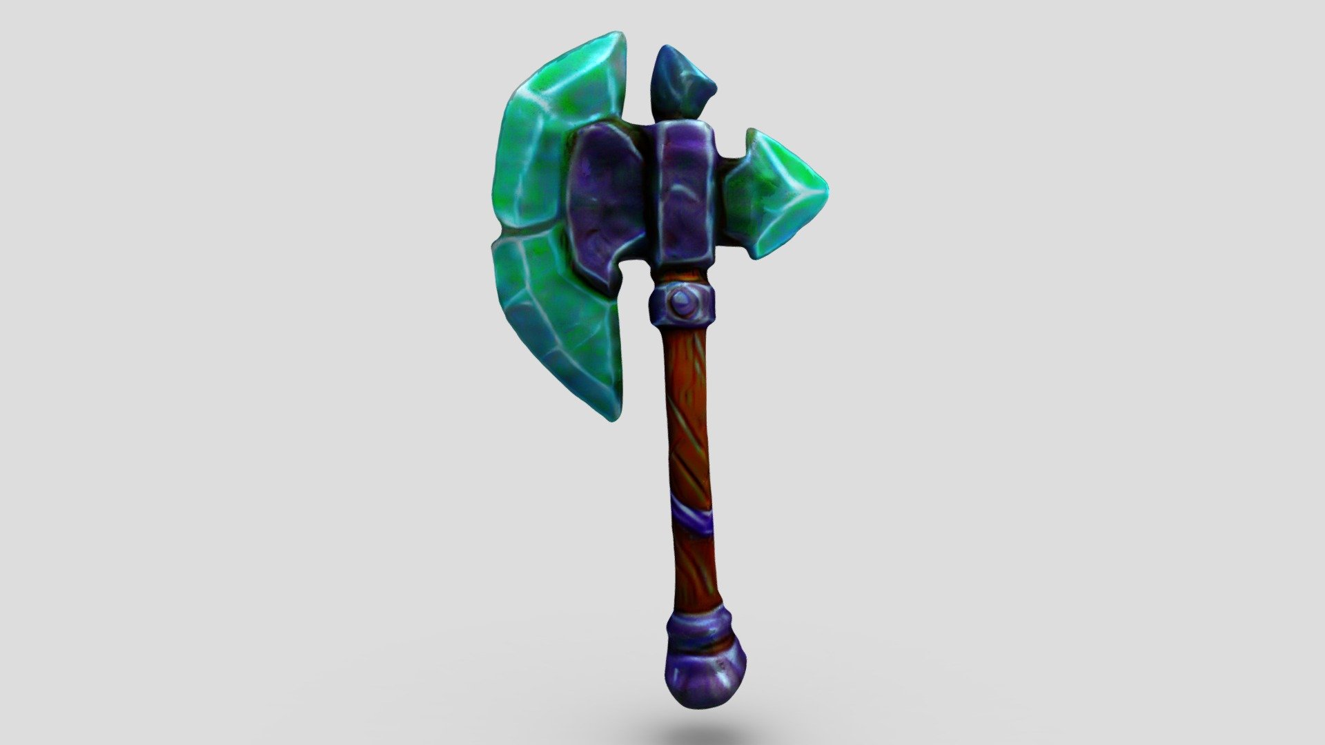 Stylized Toony Gem Crystal Axe Buy Royalty Free 3d Model By Abworks Abworks Dca2fd6 