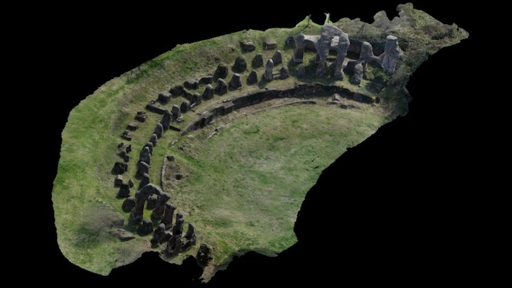 Anfiteatro romano di Ocriculum (Regione Umbria) 3D Model