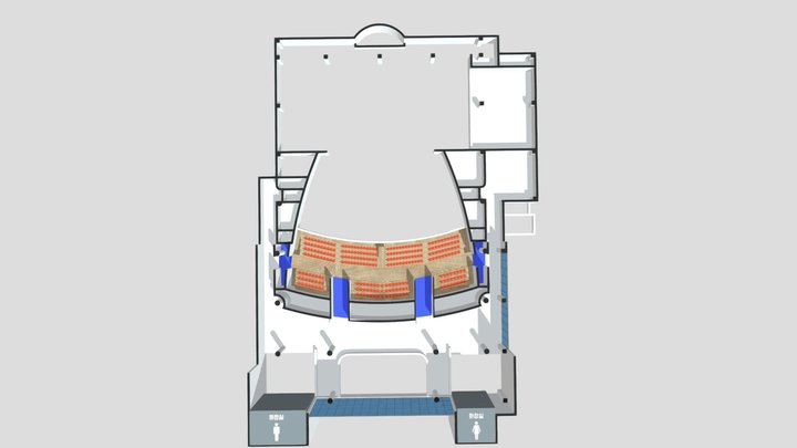 Big_Theater_2ndFloor_대극장_2층 3D Model