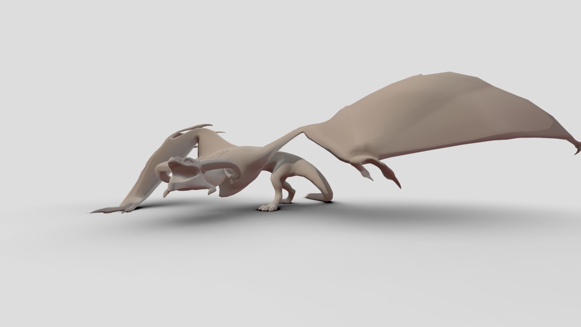 Posed Wyvern - 3D model by Logan Lindsay (@loganlindsay) [dca4ad2 ...