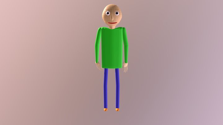 Baldi Happy 3D Model