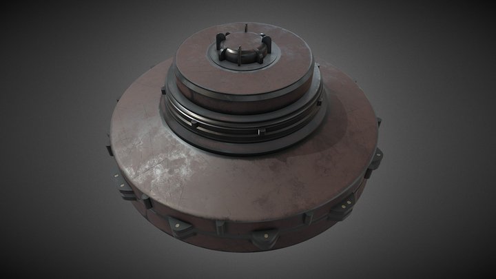 WW2 Italian Pignone mod.43 3D Model