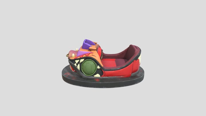 Wild Ride Bumper Car 3D Model