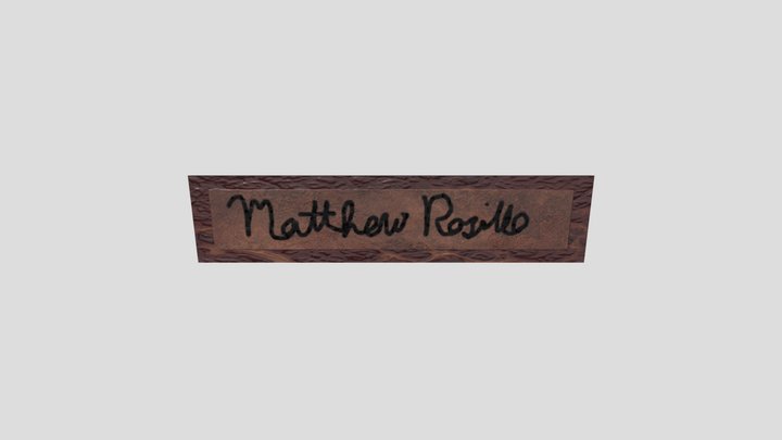 Name Plate 3D Model