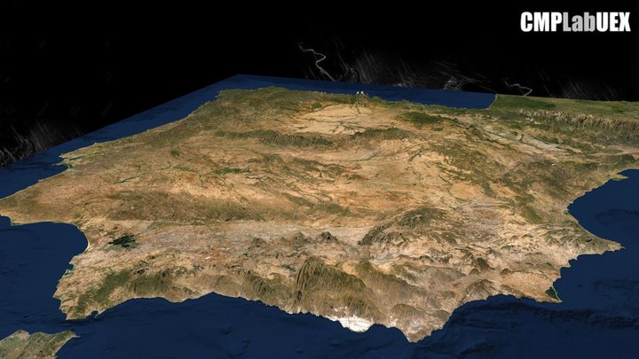 Península Ibérica, Europa – Free 3D Model STL