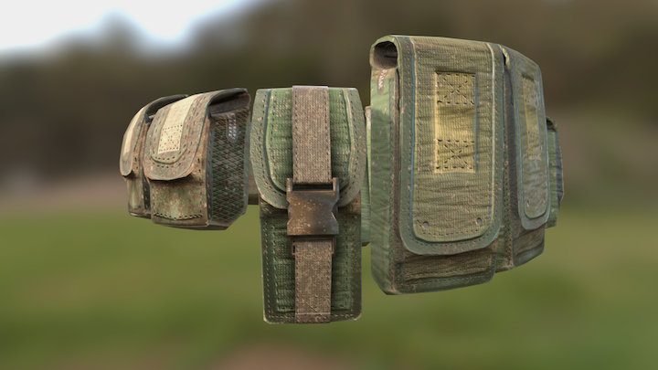 Outfit 2: Pouches 3D Model