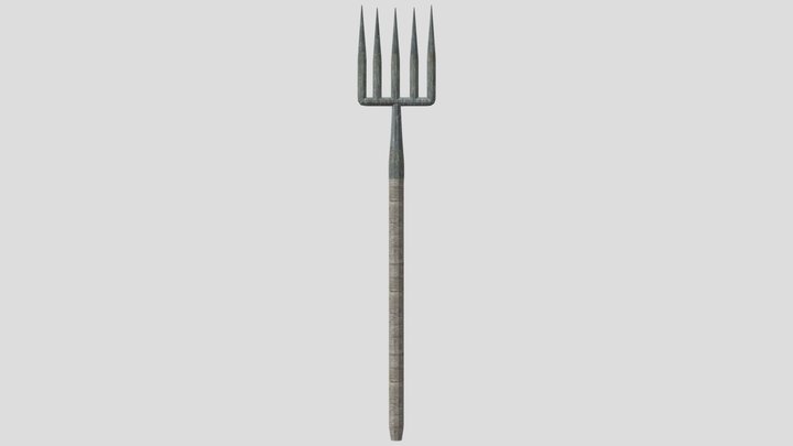 Pitchforks low-poly 3D Model