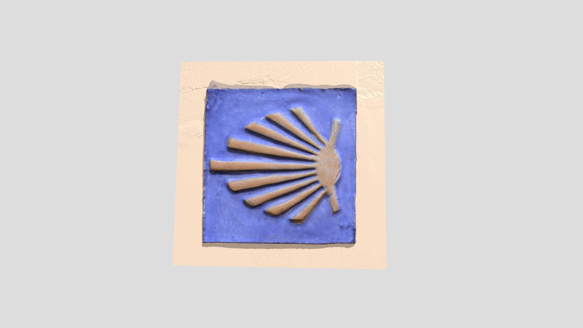 Placa camí de Santiago Alzira — Sketchfab embed 3D viewer