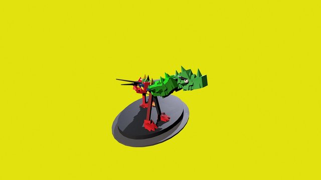 Drache Spielfigur 3D Model