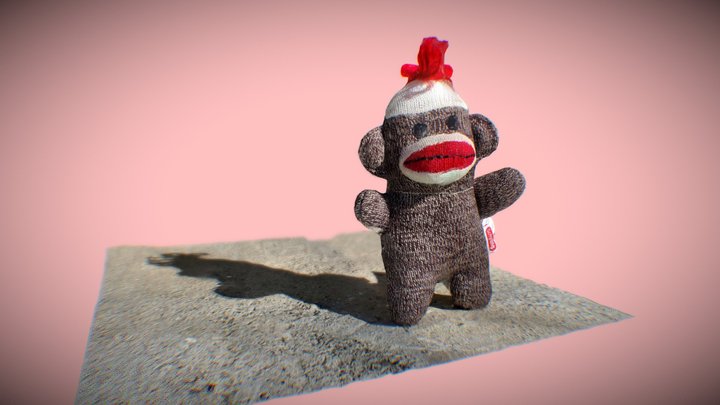 Sock Monkey 3D Model
