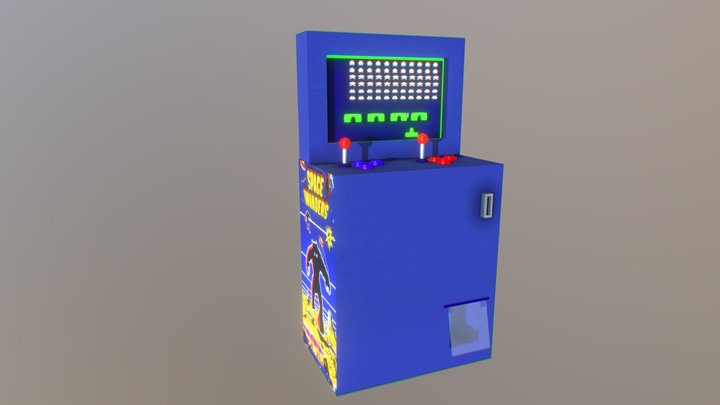 Space Invader 3D Model