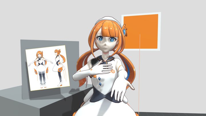 Blender Chan!! 3D Model