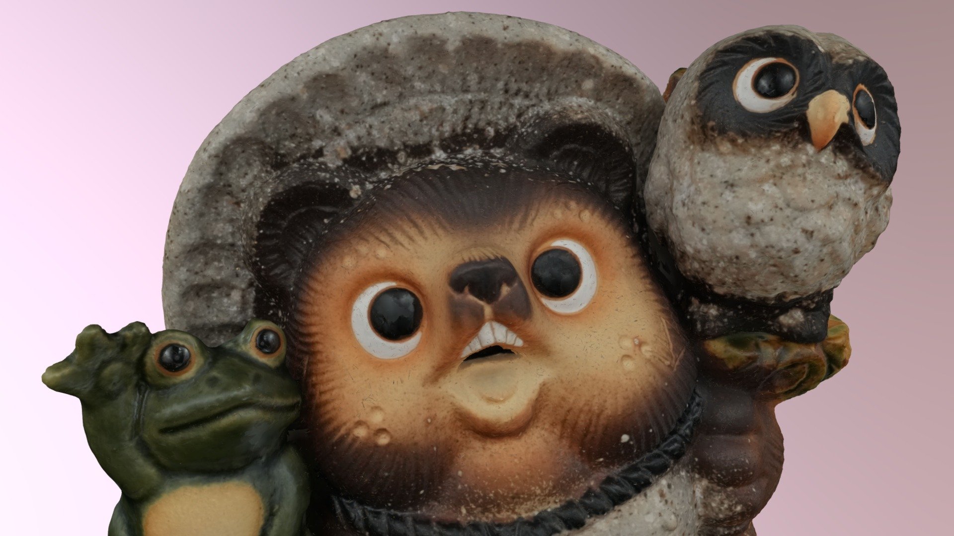 Shigaraki Ware Tanuki (Raccoon Dog) - 3D model by katalyst1031