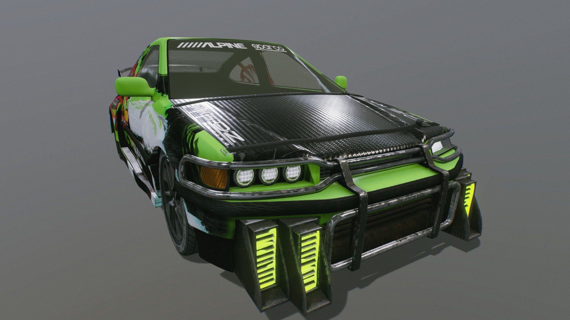 Honda CR-X, but kinda weird.